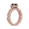 Thumbnail Image 2 of Neil Lane Pear-Shaped Black & White Diamond Twist Bridal Set 1-3/4 ct tw 14K Rose Gold