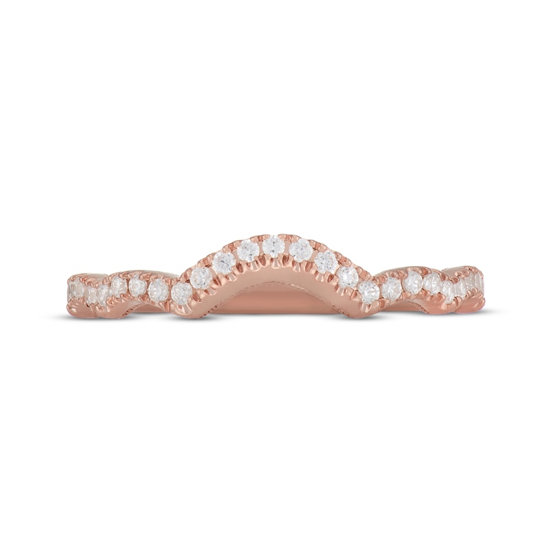 Main Image 9 of Neil Lane Diamond Scalloped Wedding Band 1/4 ct tw 14K Rose Gold