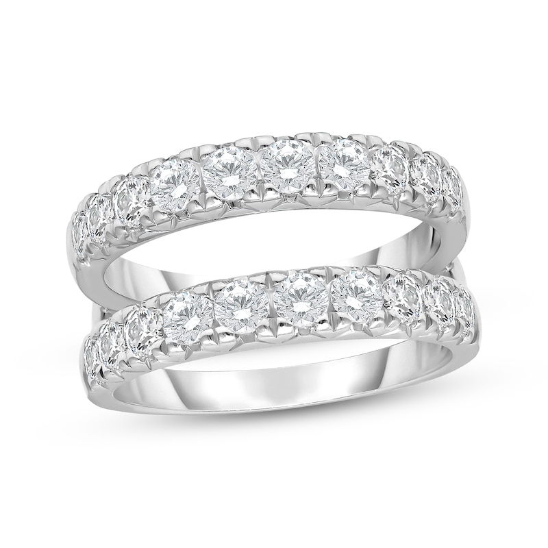 Lab-Created Diamonds by KAY Enhancer Ring 1-1/2 ct tw Round-cut 14K White Gold