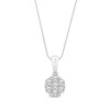 Thumbnail Image 2 of Diamond Flower Gift Set 1-1/4 ct tw 10K White Gold
