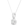 Thumbnail Image 2 of Diamond Solitaire Necklace 1/3 ct tw 14K White Gold 18" (J/I1)