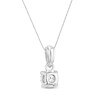 Thumbnail Image 3 of Diamond Solitaire Necklace 1/3 ct tw 14K White Gold 18" (J/I1)