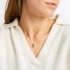 Thumbnail Image 4 of Le Vian Emerald Three-Stone Necklace 1/6 ct tw Diamonds 14K Honey Gold 19"