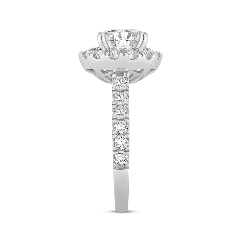 Main Image 2 of Adore Lab-Grown Diamonds Round-Cut Halo Engagement Ring 3-3/4 ct tw 14K White Gold