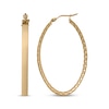 Thumbnail Image 3 of Italian Brilliance Diamond-Cut Snakeskin Hoop Earrings 14K Yellow Gold