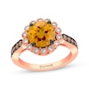 Thumbnail Image 1 of Le Vian Citrine Ring 1/2 ct tw Diamonds 14K Strawberry Gold