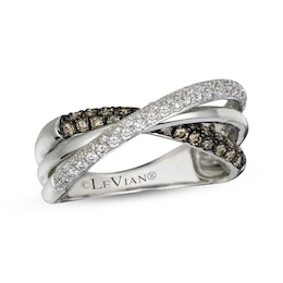 Le Vian Diamond Crossover Ring 1/2 ct tw 14K Vanilla Gold