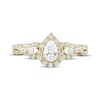 Thumbnail Image 3 of Memories, Moments, Magic Pear-Shaped Diamond Three-Stone Engagement Ring 1 ct tw 14K Yellow Gold