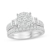 Thumbnail Image 1 of Adore Multi-Diamond Bridal Set 1-1/2 ct tw 14K White Gold