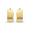 Thumbnail Image 2 of Squared Chunky Hoop Earrings 14K Yellow Gold 12mm