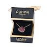 Thumbnail Image 3 of Godiva x Le Vian Ruby Heart Necklace 1/6 ct tw Diamonds 14K Honey Gold 19"