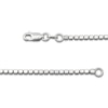 Thumbnail Image 4 of Diamond-Cut Cube Bead Chain Necklace 2.1mm Solid Sterling Silver 18"