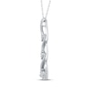 Thumbnail Image 2 of Memories, Moments, Magic Diamond Three-Stone Twist Drop Necklace 1/2 ct tw 10K White Gold 18"