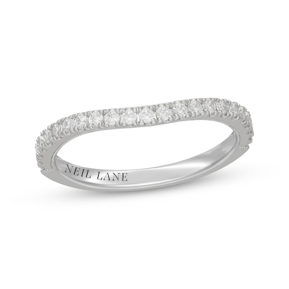 Neil Lane Diamond Contour Wedding Band 1/ ct tw 14K White Gold