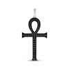 Thumbnail Image 1 of Men's Black Diamond Ankh Charm 3/4 ct tw Sterling Silver