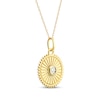 Thumbnail Image 2 of Starburst Medallion Necklace 14K Yellow Gold 18"
