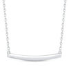 Thumbnail Image 3 of Diamond Curved Bar Necklace 1/10 ct tw Sterling Silver 18"