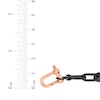 Thumbnail Image 4 of Men's Rivet Link Bracelet Black & Rose Ion-Plated Hollow Stainless Steel 8.5"