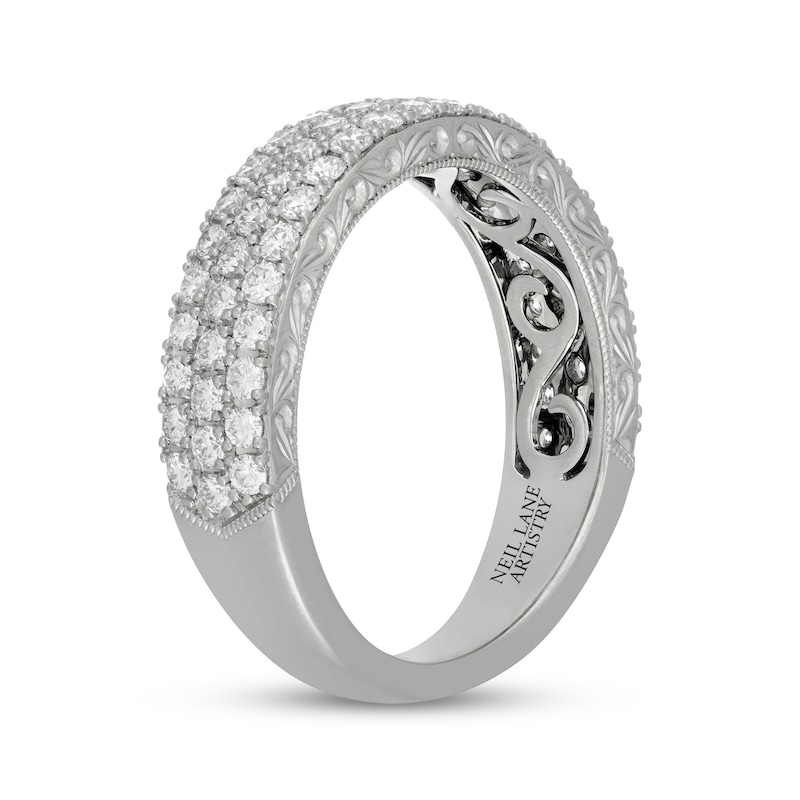Main Image 2 of Neil Lane Artistry Heritage Lab-Grown Diamond Three-Row Anniversary Ring 1 ct tw Platinum