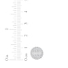 Thumbnail Image 4 of KAY Lab-Grown Diamonds Men's Multi-Stone Circle Stud Earrings 1-1/4 ct tw Sterling Silver