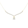 Thumbnail Image 1 of KAY Lab-Grown Diamonds Chevron Teardrop Necklace 3/4 ct tw 10K Yellow Gold 18"