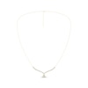 Thumbnail Image 2 of KAY Lab-Grown Diamonds Chevron Teardrop Necklace 3/4 ct tw 10K Yellow Gold 18"