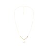 Thumbnail Image 3 of KAY Lab-Grown Diamonds Chevron Teardrop Necklace 3/4 ct tw 10K Yellow Gold 18"