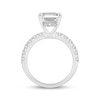 Thumbnail Image 3 of Adore Lab-Grown Diamonds Emerald-Cut Hidden Halo Engagement Ring 5-3/4 ct tw Platinum