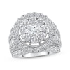 Thumbnail Image 1 of Adore Multi-Diamond Halo Engagement Ring 4 ct tw 10K White Gold