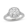 Thumbnail Image 1 of THE LEO Legacy Lab-Grown Diamond Round-Cut Halo Engagement Ring 3-3/4 ct tw 14K White Gold