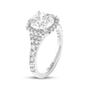 Thumbnail Image 2 of THE LEO Legacy Lab-Grown Diamond Round-Cut Halo Engagement Ring 3-3/4 ct tw 14K White Gold