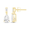 Thumbnail Image 1 of KAY Lab-Grown Diamonds Pear-Shaped & Baguette-Cut Lab-Grown Diamond Dangle Earrings 2-1/8 ct tw 14K Yellow Gold (F/VS2)