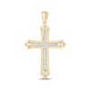 Thumbnail Image 1 of Men's Diamond Cross Charm 1/5 ct tw 10K Yellow Gold