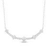 Thumbnail Image 1 of Milestones Lab-Grown Diamond Station Necklace 1/4 ct tw Sterling Silver 18"