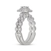 Thumbnail Image 2 of Neil Lane Princess-Cut Diamond Double Halo Bridal Set 7/8 ct tw 14K White Gold