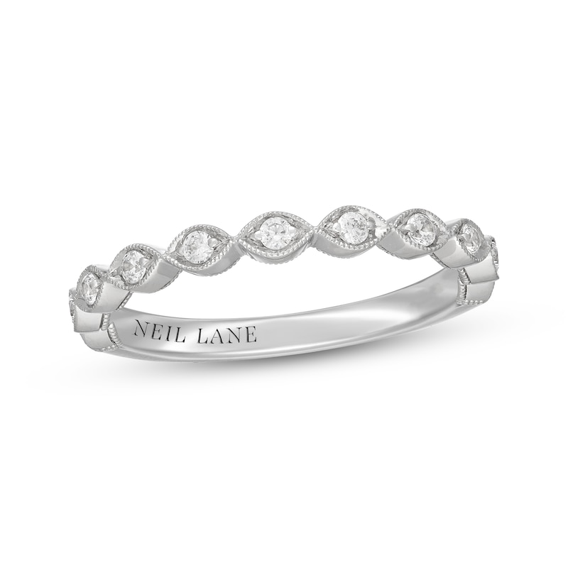 Main Image 7 of Neil Lane Diamond Scalloped Wedding Band 1/5 ct tw 14K White Gold