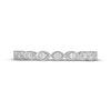 Thumbnail Image 9 of Neil Lane Diamond Scalloped Wedding Band 1/5 ct tw 14K White Gold