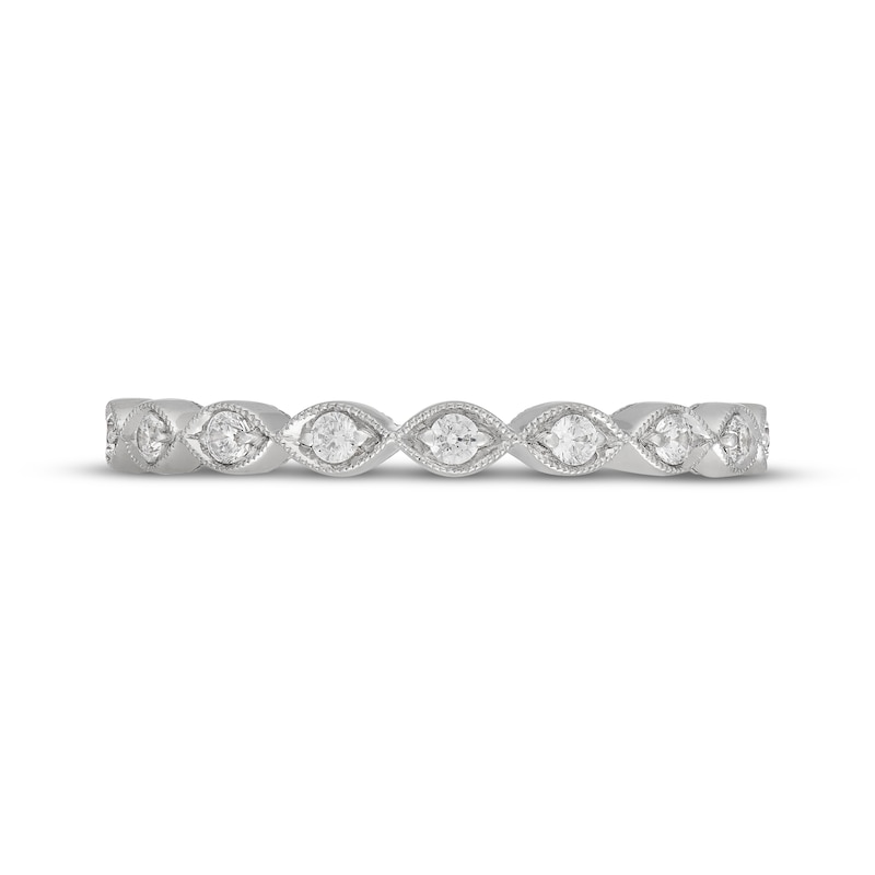 Main Image 9 of Neil Lane Diamond Scalloped Wedding Band 1/5 ct tw 14K White Gold