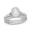 Thumbnail Image 1 of Neil Lane Artistry Oval-Cut Lab-Grown Diamond Bridal Set 1-3/4 ct tw 14K White Gold