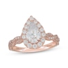 Thumbnail Image 1 of Neil Lane Artistry Pear-Shaped Lab-Grown Diamond Halo Engagement Ring 1-3/4 ct tw 14K Rose Gold
