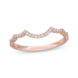 Neil Lane Artistry Lab-Grown Diamond Contour Wedding Band 1/6 ct tw 14K Rose Gold