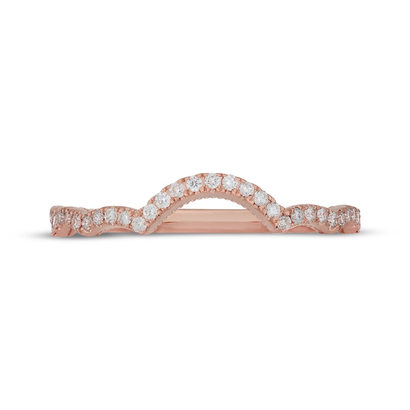 Main Image 3 of Neil Lane Artistry Lab-Grown Diamond Contour Wedding Band 1/6 ct tw 14K Rose Gold