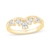 Thumbnail Image 1 of Pear-Shaped Diamond Contour Ring 1/2 ct tw 14K Yellow Gold