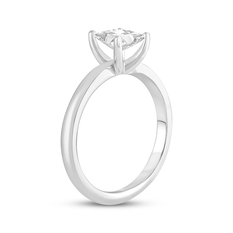 Main Image 2 of Lab-Grown Diamonds Princess-Cut Solitaire Engagement Ring 3/4 ct tw 14K White Gold (F/SI2)