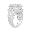 Thumbnail Image 2 of Baguette & Round-Cut Multi-Diamond Cushion-Shaped Ring 3-1/2 ct tw 10K White Gold