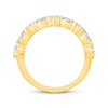 Thumbnail Image 3 of Lab-Grown Diamonds Marquise & Round-Cut Three-Row Anniversary Ring 2-1/2 ct tw 14K Yellow Gold