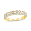 Thumbnail Image 1 of Adore Diamond Infinity Two-Row Anniversary Ring 1/4 ct tw 14K Yellow Gold