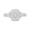 Thumbnail Image 3 of Adore Princess-Cut Diamond Vintage-Inspired Engagement Ring 5/8 ct tw 14K White Gold
