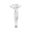 Thumbnail Image 2 of Adore Pear-Shaped Diamond Halo Engagement Ring 1-1/2 ct tw 18K White Gold