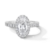 Thumbnail Image 3 of Neil Lane Artistry Heritage Oval-Cut Lab-Grown Diamond Halo Engagement Ring 2-1/3 ct tw Platinum